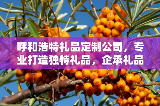 呼和浩特礼品定制公司，专业打造独特礼品，企承礼品供应链引领行业前沿